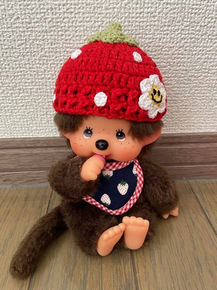 モンチッチ いちご帽子の人形 モンチッチ いちご帽子の人形